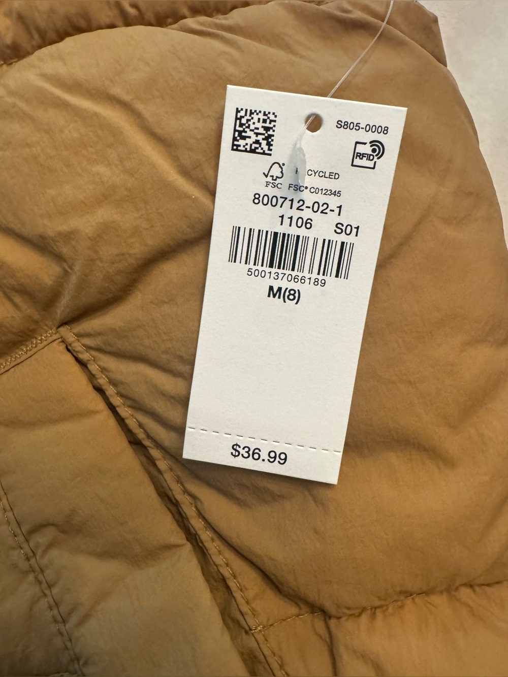 NWT! Old Navy Kids Puffer Vests, lot of 2, sz M(8) - Picture 3 of 4